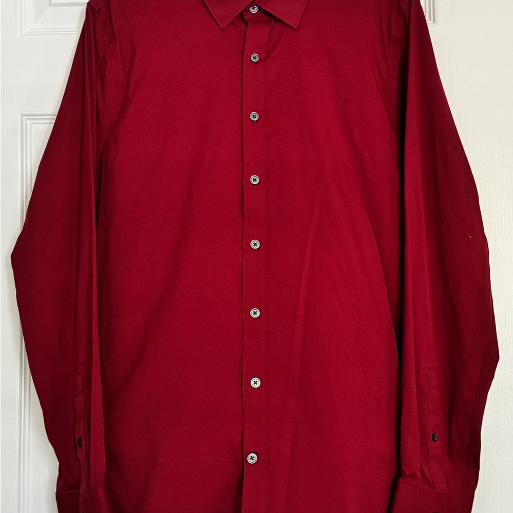 Men’s Express Red Dress Shirt Medium (15-15 1/2)